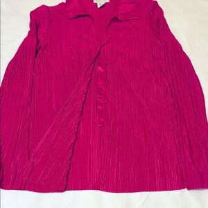 Rachel Zoe Elegant Magenta Women's Button Down Top